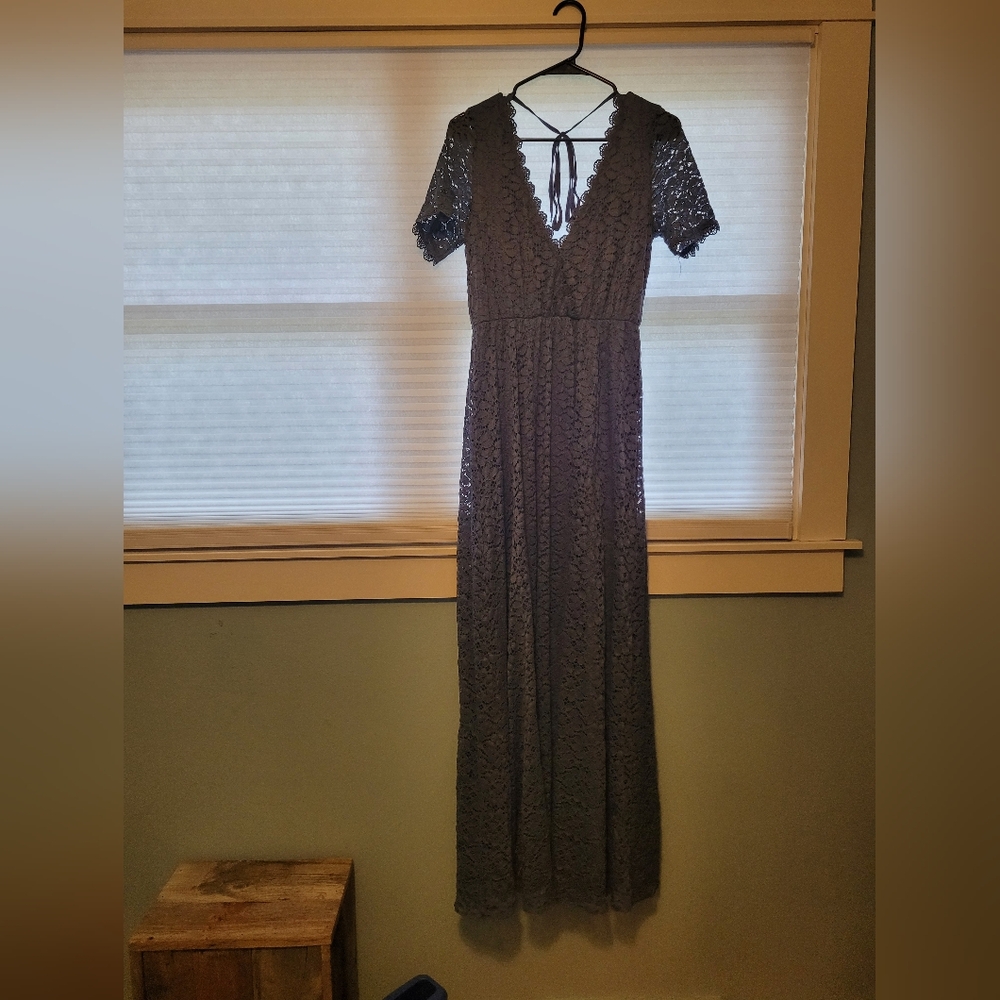 Baltic Born Venice Lace Dress Blue Medium
